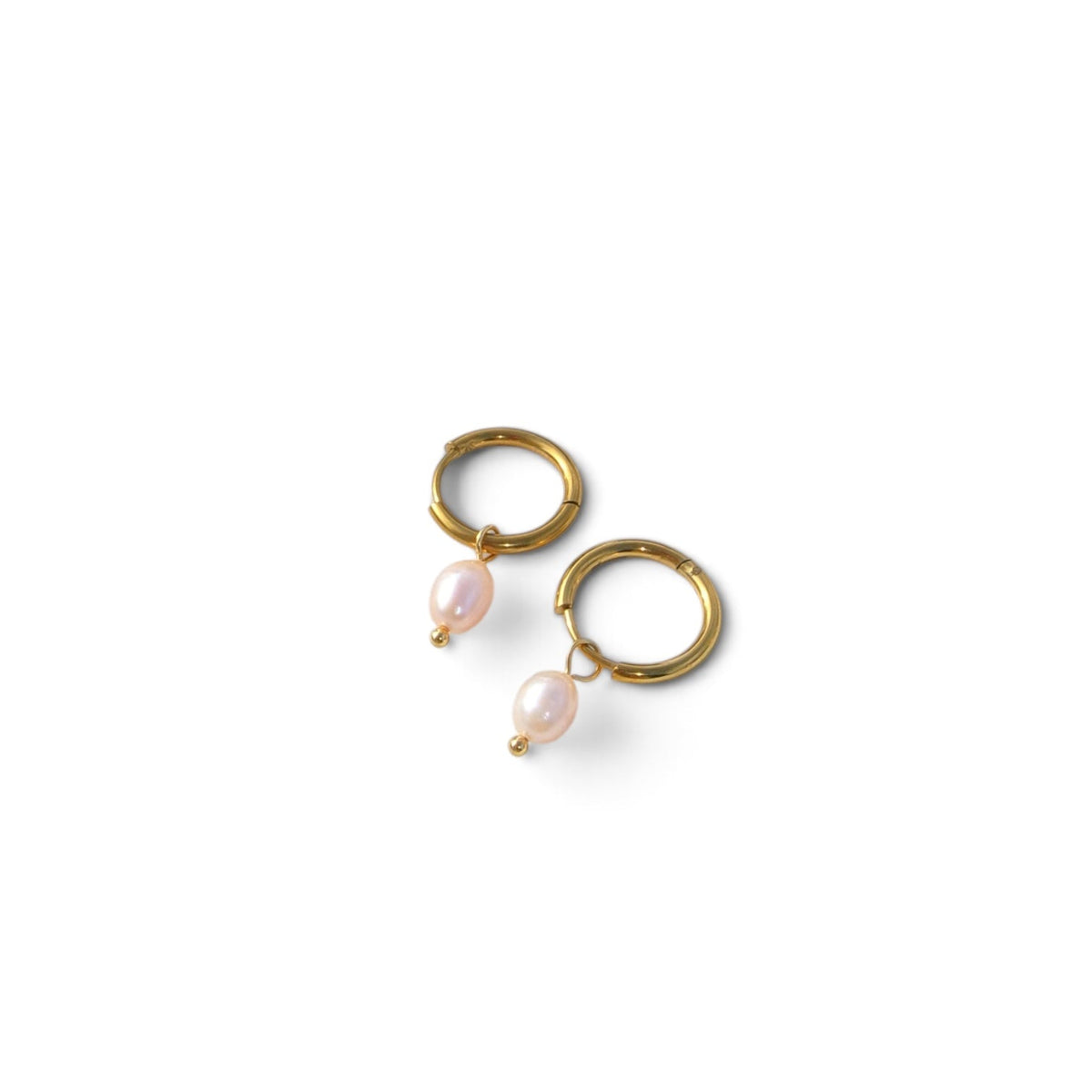 Pearl Hoop Earrings