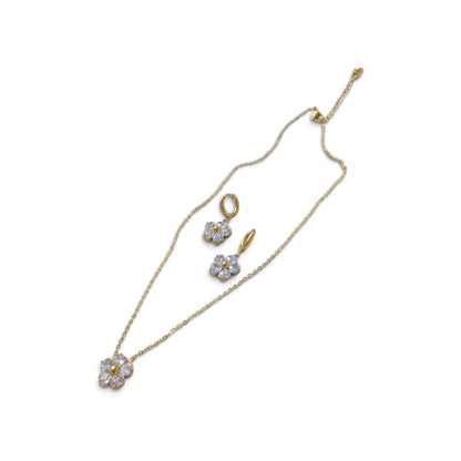 Floral Huggie Earrings