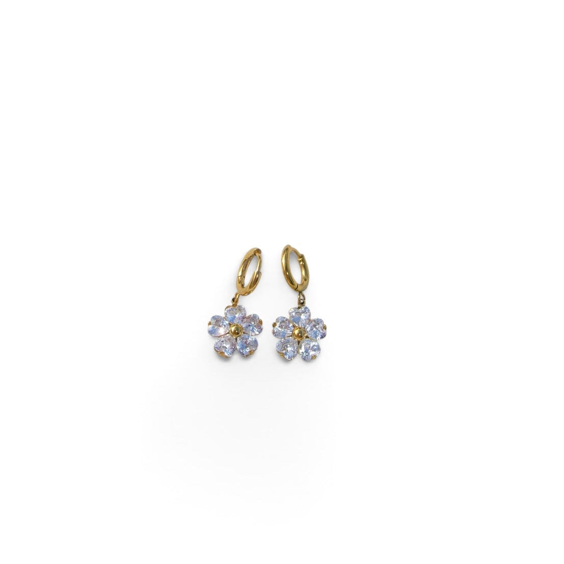 Floral Huggie Earrings