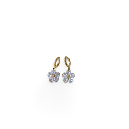 Floral Huggie Earrings