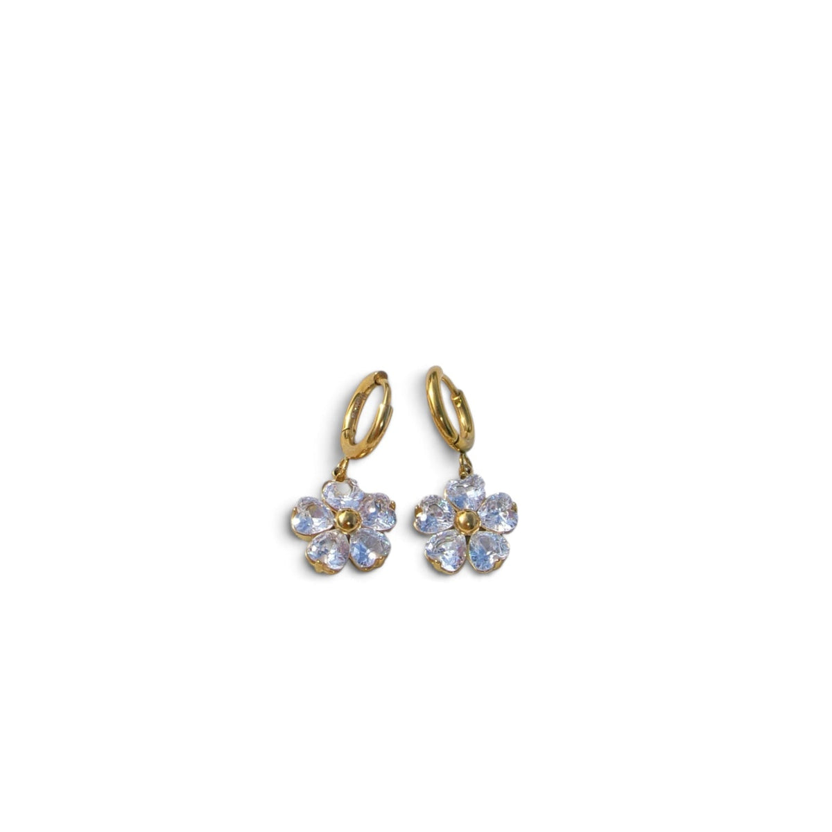 Floral Huggie Earrings
