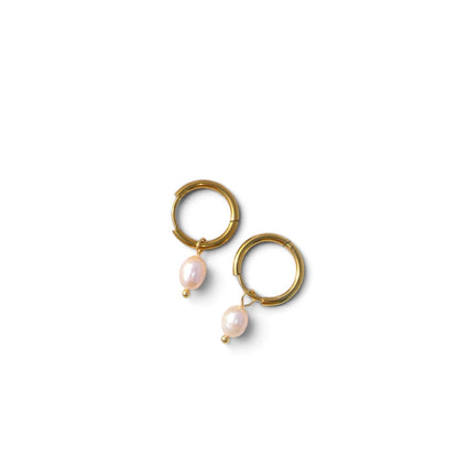 Pearl Hoop Earrings