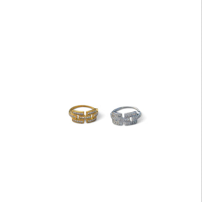 Triple Row Adjustable Ring