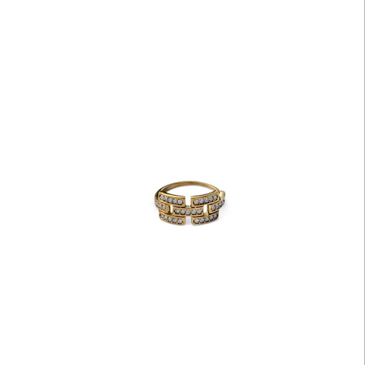 Triple Row Adjustable Ring