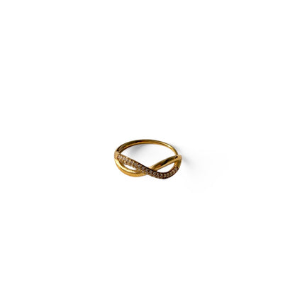 Infinity Pavé Adjustable Ring