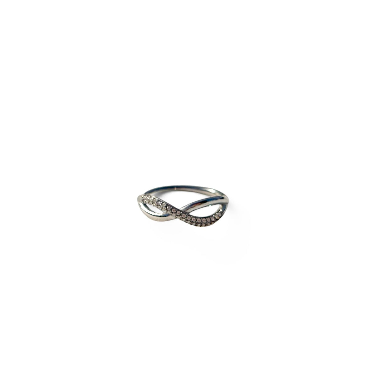 Infinity Pavé Adjustable Ring
